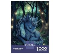 Rompecabezas De 1000 Piezas para Adolescentes Sleeping Dragon Unicorn Rompecabezas Juego De Ingenio Decoración De Pared Regalos De Cumpleaños Y Únicos 38x26cm/1000pcs