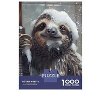 Rompecabezas De 1000 Piezas para Adolescentes Sloth in A Bubble Bath Rompecabezas para Adolescentes Juguetes Antiestrés Regalo De Cumpleaños para Cumpleaños, Navidad 70x50cm/1000pcs