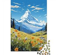 Rompecabezas De 1000 Piezas para Adolescentes Snow-Capped Mountain Landscape Rompecabezas para Adultos Juguetes Antiestrés Difícil Difícil Cumpleaños Y Navidad 52x38cm/1000pcs