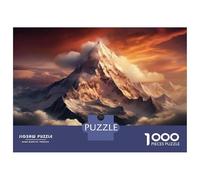Rompecabezas De 1000 Piezas para Adolescentes Snow-Capped Mountain Range-1 Rompecabezas para Adultos Juego De Ingenio Desafío Difícil Cumpleaños 52x38cm/1000pcs