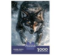 Rompecabezas De 1000 Piezas para Adolescentes Snowy Wolf's Gaze Rompecabezas para Adolescentes Juegos Relajantes Montaje De Patrones Regalos para Amigos Y Familiares 70x50cm/1000pcs