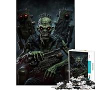 Rompecabezas de 1000 Piezas para Adolescentes Soldado Zombi del ejército Muerto Juego Educativo desafío Juguete para ejercitar la Mente Reto difícil Regalos de Amigo Invisible (tamaño 50x75cm)