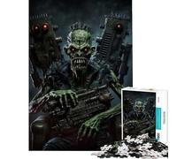 Rompecabezas de 1000 Piezas para Adolescentes Soldado Zombi del ejército Muerto Juego Educativo desafío Juguete para ejercitar la Mente Reto difícil Regalos de Amigo Invisible (tamaño 38x26cm)