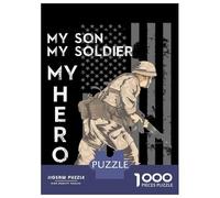 Rompecabezas De 1000 Piezas para Adolescentes Soldier Military Veteran Rompecabezas para Adultos Juguete Decoración De Pared Patrón De Montaje Gran Regalo para Jugar 52x38cm/1000pcs