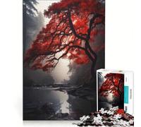 Rompecabezas de 1000 Piezas para Adolescentes Soledad Carmesí, Juegos educativos, decoración de Pared, para Mejorar el Amor Entre Parejas 38x52cm