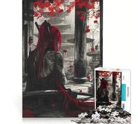 Rompecabezas de 1000 Piezas para Adolescentes Soledad del Samurai Carmesí, Juego Educativo, Regalo de cumpleaños, Toda la Familia 50x75cm