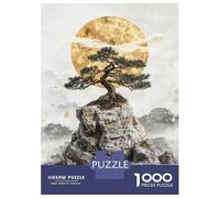 Rompecabezas De 1000 Piezas para Adolescentes Solitary Tree by Moonlight Rompecabezas para Adultos Juegos Relajantes Desafío Difícil Diversión En Casa Actividades, 70x50cm/1000pcs