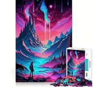 Rompecabezas de 1000 Piezas para Adolescentes Solo en una fantasía,Juego de Entrenamiento cognitivo,Ajuste, Compacto y Divertido para Jugar en Familia (38x26cm)