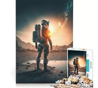 Rompecabezas de 1000 Piezas para Adolescentes: Solos en el Espacio, Juegos relajantes, desafiantes de completar, Que mejoran el Amor Entre Parejas 50x75cm
