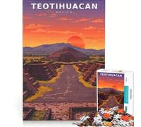 Rompecabezas de 1000 Piezas para Adolescentes Sombras Doradas sobre la Avenida de los Muertos Juegos Divertidos para ejercitar la Mente y Las Manos Un Juego de desafío único 50x75cm