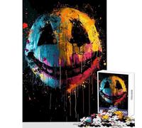 Rompecabezas de 1000 Piezas para Adolescentes Sonrisas locas Tonos Vibrantes Rompecabezas de 1000 Piezas Juguete Educativo Regalo para cumpleaños Carrera de Velocidad de Manos (38x52cm)