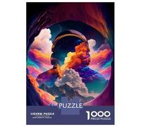 Rompecabezas De 1000 Piezas para Adolescentes Space Clouds Colorful Rompecabezas para Adultos Juego Práctico Pero Divertido Y Humorístico Regalos para Reducir El Estrés 52x38cm/1000pcs