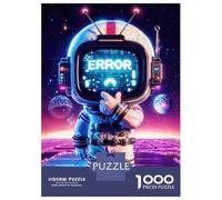 Rompecabezas De 1000 Piezas para Adolescentes Space Error Rompecabezas para Adultos Juego De Ingenio Ensamblaje De Patrones Desafiante De Completar 52x38cm/1000pcs