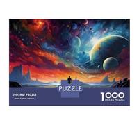 Rompecabezas De 1000 Piezas para Adolescentes Space Exploration Fantasy Artwork Rompecabezas para Adultos Juego Práctico Decoración De Pared Oferta como Regalos para Toda La Familia 52x38cm/1000pcs