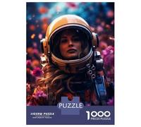 Rompecabezas De 1000 Piezas para Adolescentes Space Floral Adventure Rompecabezas para Adultos Juego Familiar Análisis Y Lógica Interacción Entre Padres E Hijos 38x26cm/1000pcs