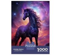 Rompecabezas De 1000 Piezas para Adolescentes Space Horse Animal Rompecabezas para Adultos Juguetes Antiestrés Difícil Difícil Desafiante De Completar 70x50cm/1000pcs