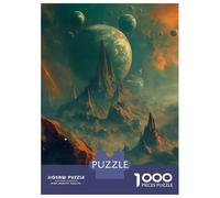 Rompecabezas De 1000 Piezas para Adolescentes Space Oasis Rompecabezas para Adultos Juguetes Antiestrés Regalos para Mujeres Interacción Entre Padres E Hijos 52x38cm/1000pcs