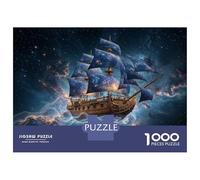Rompecabezas De 1000 Piezas para Adolescentes Space Sailing Ship Rompecabezas para Adolescentes Juguetes Antiestrés Difícil Gran Regalo para Jugar 70x50cm/1000pcs