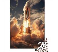 Rompecabezas De 1000 Piezas para Adolescentes Space Shuttle Launch Poster Rompecabezas para Adultos Juegos Relajantes Regalos para Mujeres 38x26cm/1000pcs
