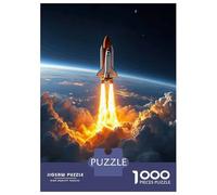 Rompecabezas De 1000 Piezas para Adolescentes Space Shuttle Launch Rompecabezas para Adultos Juego Práctico Pero Divertido Y Humorístico para Cumpleaños, Navidad 70x50cm/1000pcs