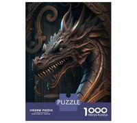 Rompecabezas De 1000 Piezas para Adolescentes Spellbound Dragon Rompecabezas para Adultos Juegos Divertidos Decoración Cumpleaños, Navidad 70x50cm/1000pcs