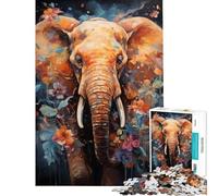 Rompecabezas de 1000 Piezas para Adolescentes Spirit Elefant desafío Educativo Actividades Familiares Juegos relajantes para Mayores de 14 años (50x75cm)