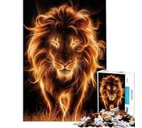 Rompecabezas de 1000 Piezas para Adolescentes Spirit Lion para Juego Educativo Juguete desafiante para Juego Educativo Obra de Arte difícil Regalo (tamaño 38x52cm)