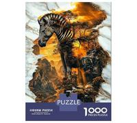 Rompecabezas De 1000 Piezas para Adolescentes Spirit of The Savanna Rompecabezas Juegos De Relajación Análisis Y Lógica Desafío Educativo 52x38cm/1000pcs