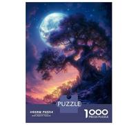 Rompecabezas De 1000 Piezas para Adolescentes Spiritual Purple Tree Rompecabezas para Adultos Juegos De Relajación Ensamblaje De Patrones Diversión En Casa Actividades, 70x50cm/1000pcs