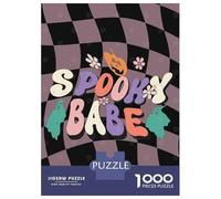 Rompecabezas De 1000 Piezas para Adolescentes Spooky Babe Halloween Rompecabezas para Adolescentes Juego De Ingenio Mejora La Memoria Diversión En Casa Actividades, 52x38cm/1000pcs