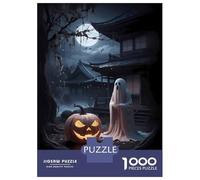Rompecabezas De 1000 Piezas para Adolescentes Spooky Japanese Halloween Rompecabezas para Adolescentes Juego De Ingenio Mejora La Memoria Diversión En Casa Actividades, 38x26cm/1000pcs