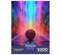 Rompecabezas De 1000 Piezas para Adolescentes Sport Neon Basket Ball Rompecabezas para Adolescentes Juego Práctico Desafío Difícil Oferta como Regalo para Toda La Familia 70x50cm/1000pcs