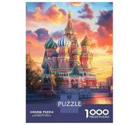 Rompecabezas De 1000 Piezas para Adolescentes St. Basil's Splendor at Sunset Rompecabezas para Adultos Juego De Ingenio Una Obra De Arte Gran Regalo para Jugar 70x50cm/1000pcs