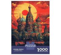 Rompecabezas De 1000 Piezas para Adolescentes St. Basil's Sunset Rompecabezas para Adultos Juego Práctico Decoración del Hogar Cumpleaños Y Navidad 38x26cm/1000pcs