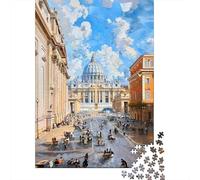 Rompecabezas De 1000 Piezas para Adolescentes St. Peter's Basilica in Rome-3 Rompecabezas para Adultos Juegos Familiares Regalos para Mujeres Cumpleaños 52x38cm/1000pcs
