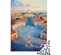 Rompecabezas De 1000 Piezas para Adolescentes St. Peter's Basilica in Rome Rompecabezas para Adultos Juguetes Antiestrés Mejora La Memoria Gran Regalo para Jugar 38x26cm/1000pcs