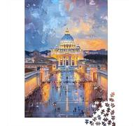 Rompecabezas De 1000 Piezas para Adolescentes St. Peter's Basilica, Vatican City-1 Rompecabezas para Adultos Juegos Relajantes Mejora La Memoria Ayuda A Ejercitar El Cerebro 52x38cm/1000pcs