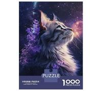 Rompecabezas De 1000 Piezas para Adolescentes Starry Cat'S Gaze -5 Rompecabezas DIY Juguetes Mejora La Memoria Oferta como Regalo para Toda La Familia 38x26cm/1000pcs