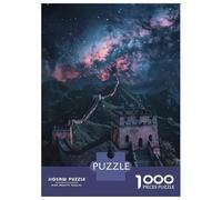 Rompecabezas De 1000 Piezas para Adolescentes Starry Great Wall of China Rompecabezas para Adultos Juegos Relajantes Decoración De Pared 52x38cm/1000pcs