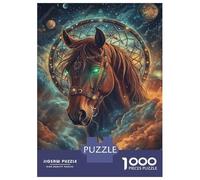 Rompecabezas De 1000 Piezas para Adolescentes Starry Horse Dreamcatcher -1 Rompecabezas DIY Juguetes Mejora La Memoria Oferta como Regalo para Toda La Familia 52x38cm/1000pcs