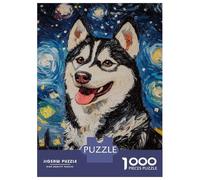 Rompecabezas De 1000 Piezas para Adolescentes Starry Husky Smile -2 Rompecabezas para Adultos Juegos Relajantes Decoración Desafío Educativo 38x26cm/1000pcs