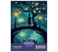 Rompecabezas De 1000 Piezas para Adolescentes Starry Night Romance Rompecabezas De Juguete para Decoración De Pared Desafío Difícil Regalo De Cumpleaños, Regalos, 52x38cm/1000pcs