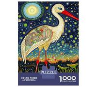 Rompecabezas De 1000 Piezas para Adolescentes Starry Stork Artistry Rompecabezas para Adolescentes Juguetes Antiestrés Regalos para Mujeres Regalos para Reducir El Estrés 38x26cm/1000pcs