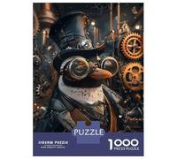 Rompecabezas De 1000 Piezas para Adolescentes Steampunk Animal Penguin Rompecabezas para Adultos Juegos Divertidos Regalos para Mujeres Desafiantes De Completar 70x50cm/1000pcs