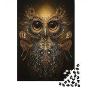 Rompecabezas De 1000 Piezas para Adolescentes Steampunk Owl Art Print Rompecabezas para Adultos Juego Familiar Desafío Difícil Interacción Entre Padres E Hijos 52x38cm/1000pcs