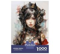 Rompecabezas De 1000 Piezas para Adolescentes Steampunk Woman Art Print Rompecabezas para Adultos Juego Práctico Mejora La Memoria Regalo De Cumpleaños, Regalos, 70x50cm/1000pcs