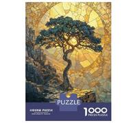 Rompecabezas De 1000 Piezas para Adolescentes Stone Mosaic Golden Tree Rompecabezas para Adultos Juegos Familiares Decoración De Pared Regalos Y Cumpleaños Únicos 52x38cm/1000pcs
