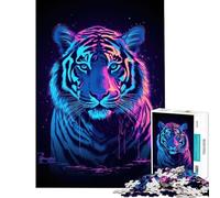 Rompecabezas de 1000 Piezas para Adolescentes Sueños Lúcidos Tigre Diversión en Casa Actividades Regalos para Mujeres Juegos Relajantes Apto para Mayores de 14 Años 38x52cm