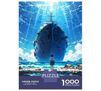 Rompecabezas De 1000 Piezas para Adolescentes Sunken Ship and Girl Rompecabezas para Adultos Juegos Relajantes Regalos para Mujeres Diversión En Casa Actividades, 38x26cm/1000pcs