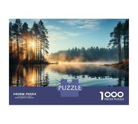 Rompecabezas De 1000 Piezas para Adolescentes Sunrise Over The Lake-1 Rompecabezas para Adultos Juegos Familiares Decoración De Pared Regalos Y Cumpleaños Únicos 70x50cm/1000pcs